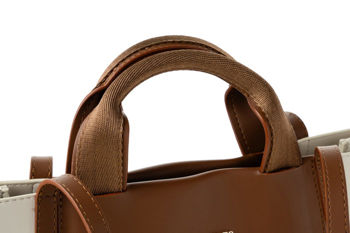 Vince Camuto Bolso Tote Mujer Polipiel Crema y Tostado 37x27x11 cm